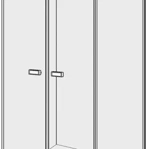 Achat Immédiat Porte battante Alterna lin.3 Chromé Verre clair CareTec Pro